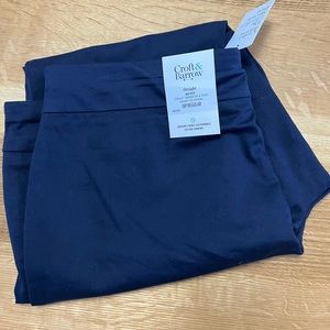 Croft & Barrow Women’s Straight Mid Rise Pull Up Dress Pants-Green-Size: 18P Reg